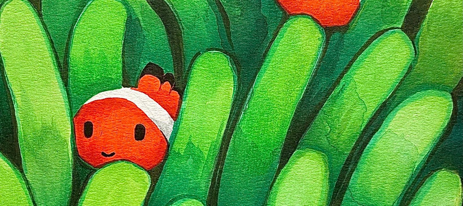 Dibujo de pez payaso