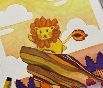dibujo de un león
